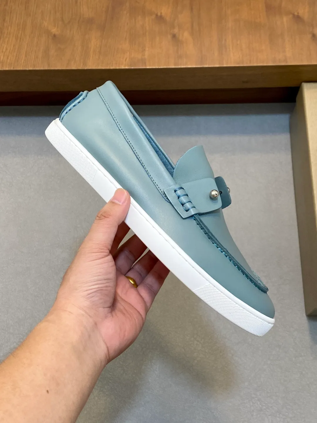 Men's shoes 💰740 christian louboutin (CL red sole shoes) exclusive hot model released 🎈🎈💪Movable latex feet👻Finished outsole line [Deyi] Global supply😝 [Top version]: original imported cowhide upper, top original leather lining, original molded TPU outsole, original 1:1 detail processing, original shoe last, large quantity available from stock, code number: 39-44 (38, 45 customized)